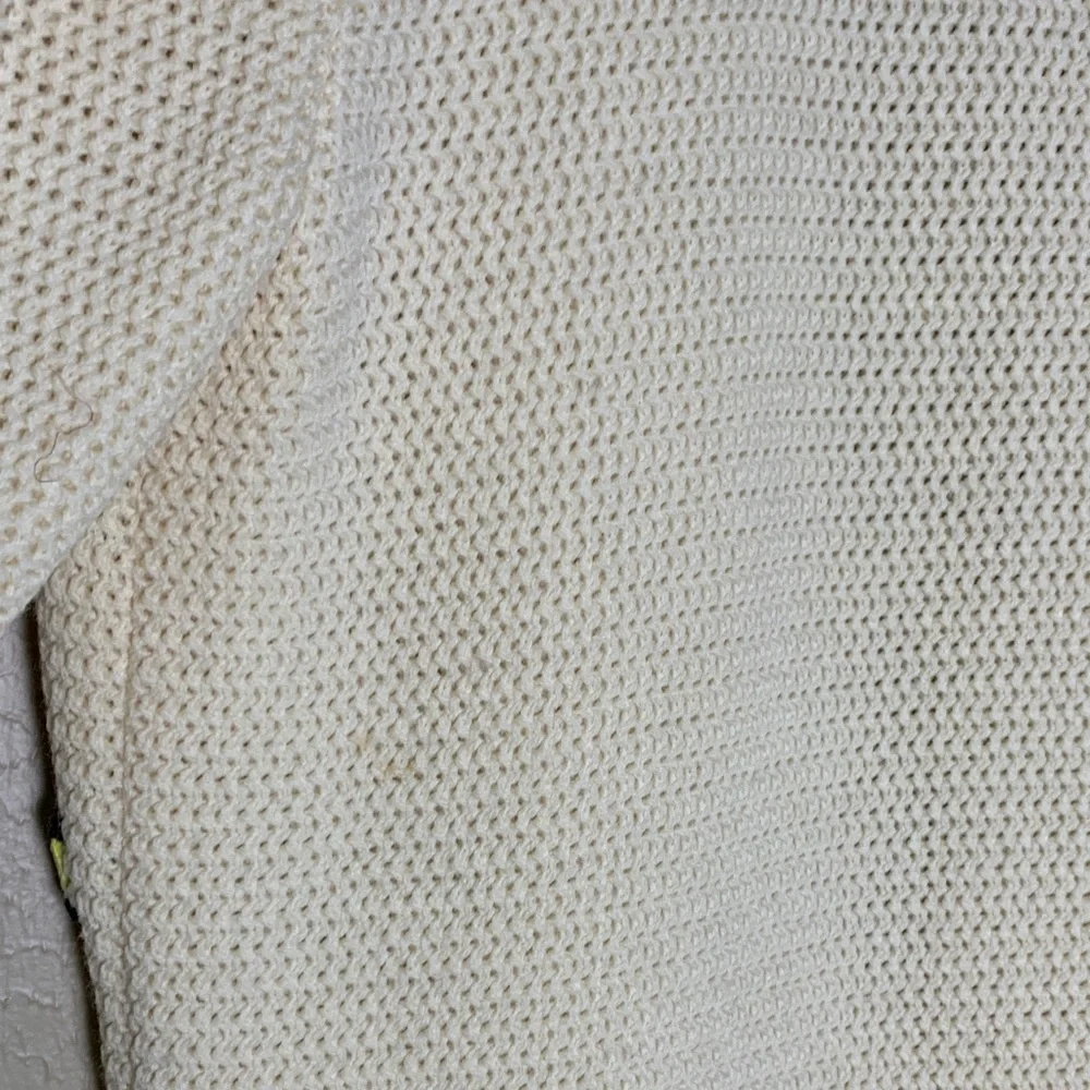 Ethel of Beverly Hills Travel Novelty Cardigan Wool Sweater Cream Women's M - Picture 15 of 16